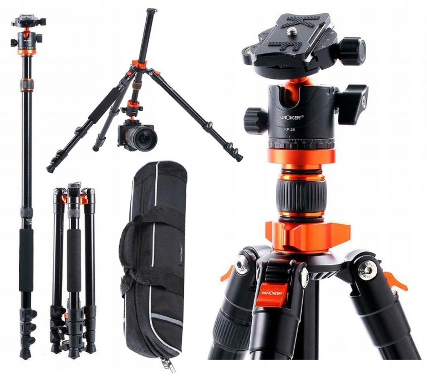 

Kf Statyw fotograficzny Pro głowica monopod