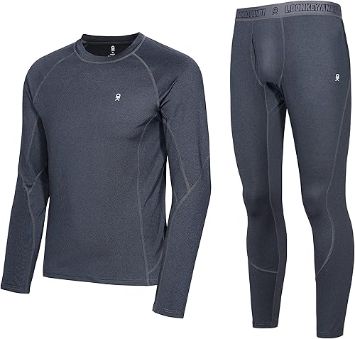 Little Donkey Andy bielizna termiczna męska oddychająca antracyt rozmiar L