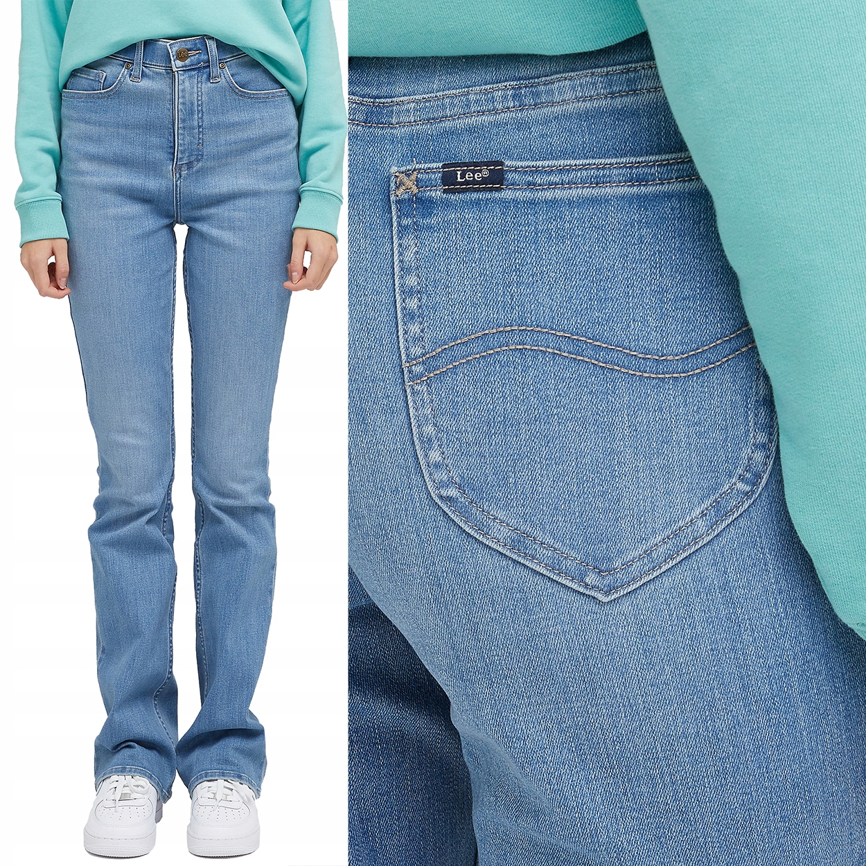 Lee Bootcut Ultra Lux Comfort Vnt Grace Pohodlné Rozšiřitelné Džíny W31 L31