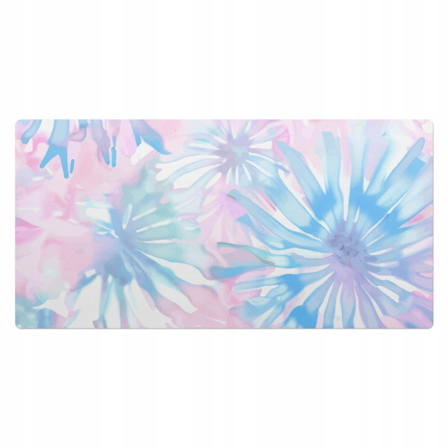 Ochranná podložka na stůl Barevný akvarelový rostlinný motiv 100 x 50 cm