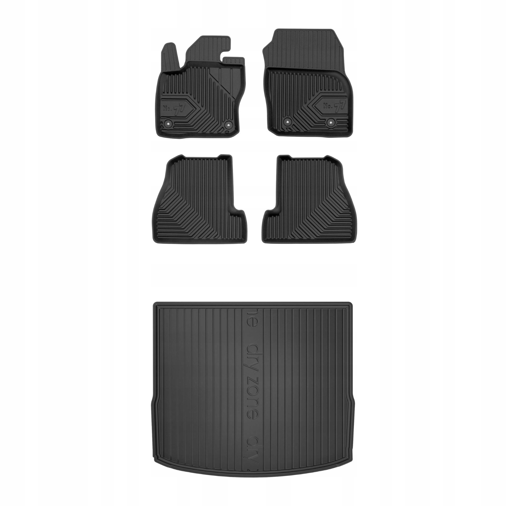 Sada gumových kobercov a rohoží pre Ford Focus III