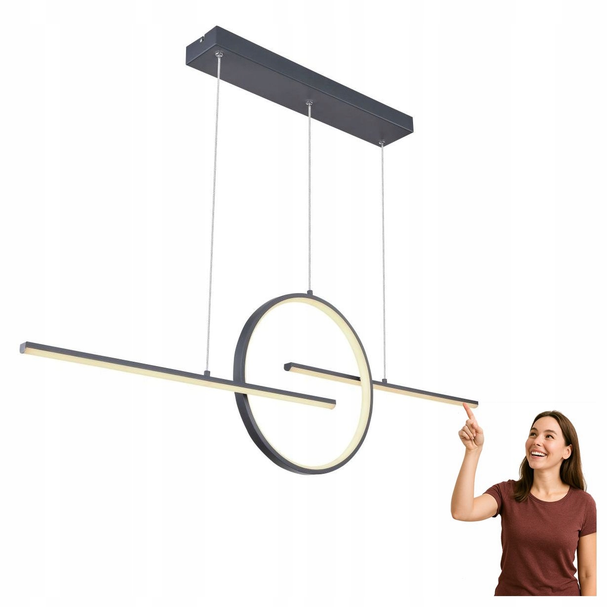 Led závesné svietidlo 50W Barral 67121-50G Globo