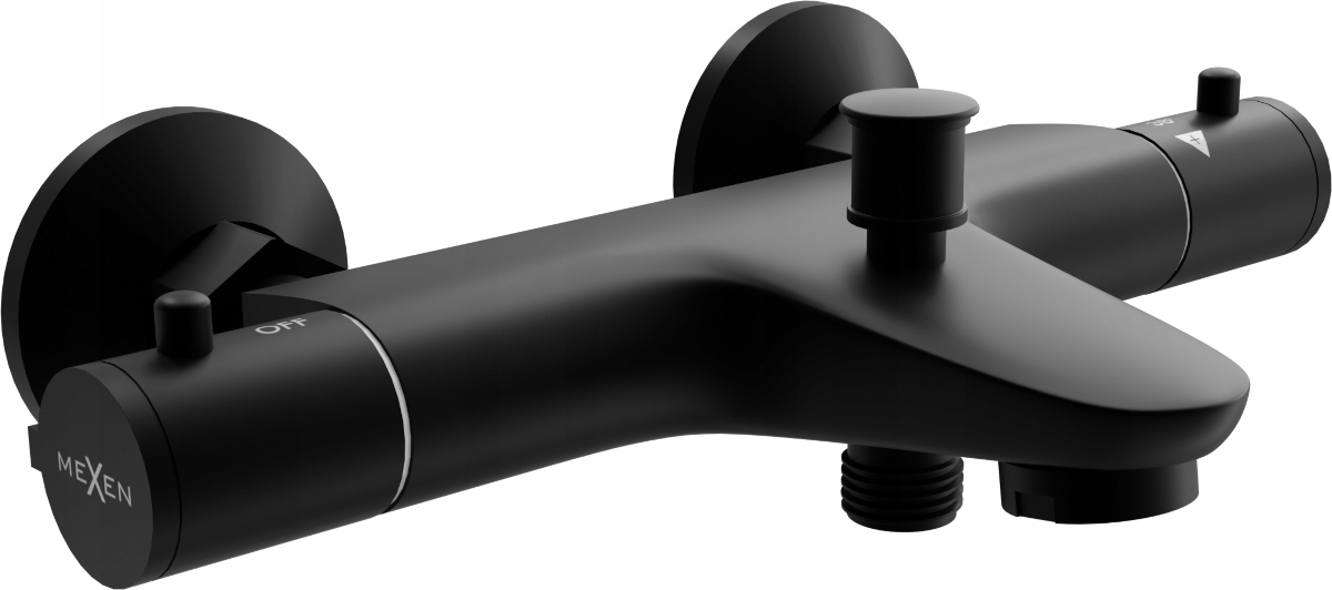 MEXEN NOX - BATERIA WANNOWA TERMOSTATYCZNA CZARNA