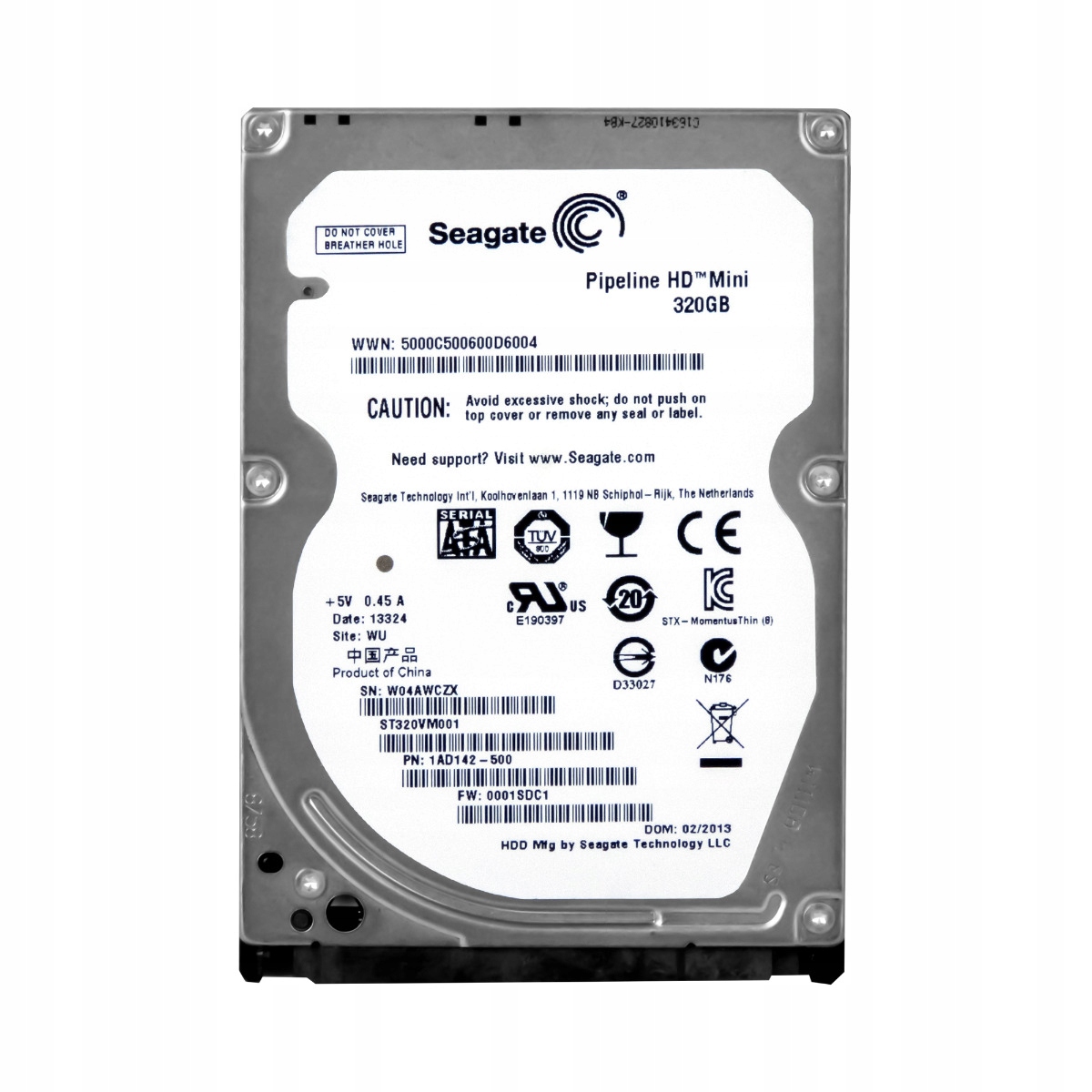 SEAGATE 320GB 5.4K 16MB SATA II 2.5'' ST320VM001