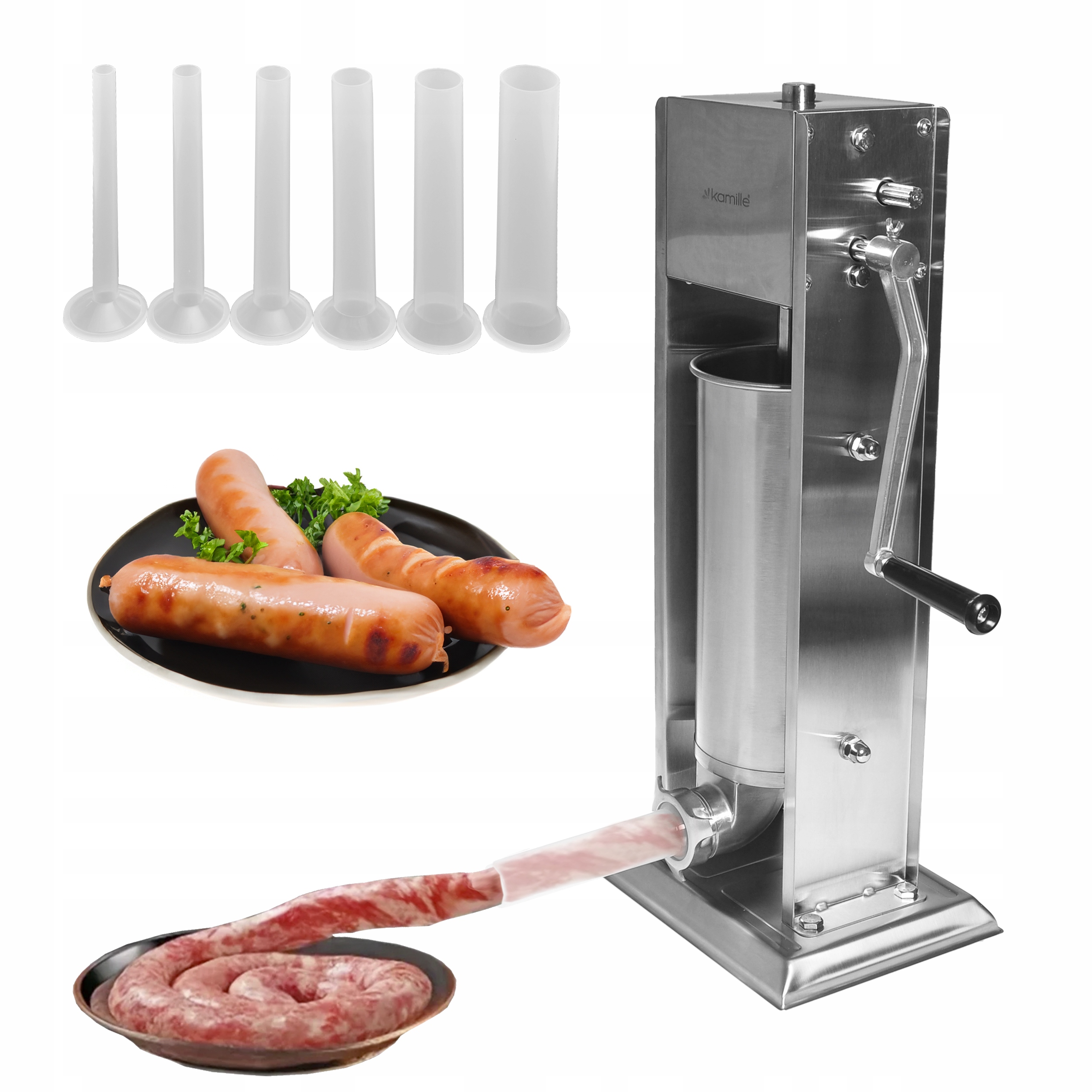 Plnička Na Klobásy 5,0 Kg Stroj Na Klobásy Vertikální Tryska Kamille