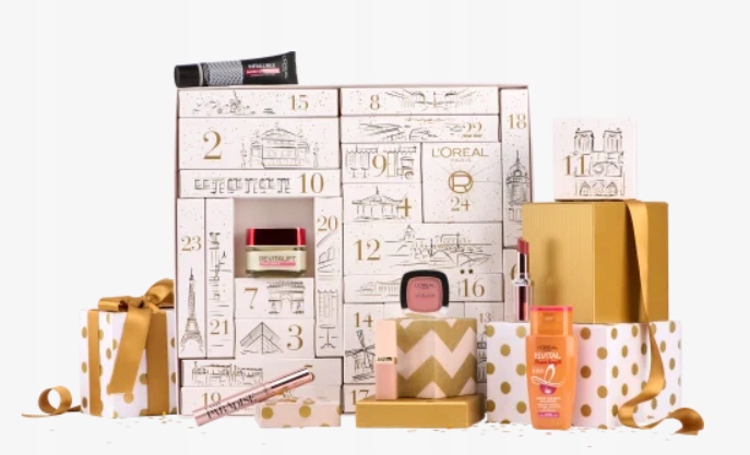 Адвент-календарь L'Oreal Paris Mini, 12 средств: 9 для макияжа, маска и уход за волосами — фото 4