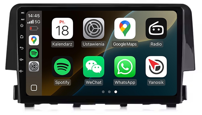 Honda CIVIC 2015-2020 Nejnovější Android Carplay Rádio Navigace