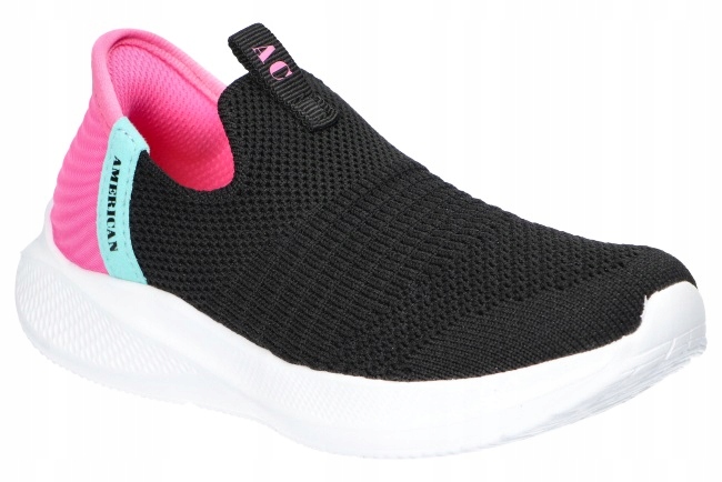 American Club WT261 Przewiewne Adidasy Wsuwki Buty Dziecięce Wsuwane Bk 29