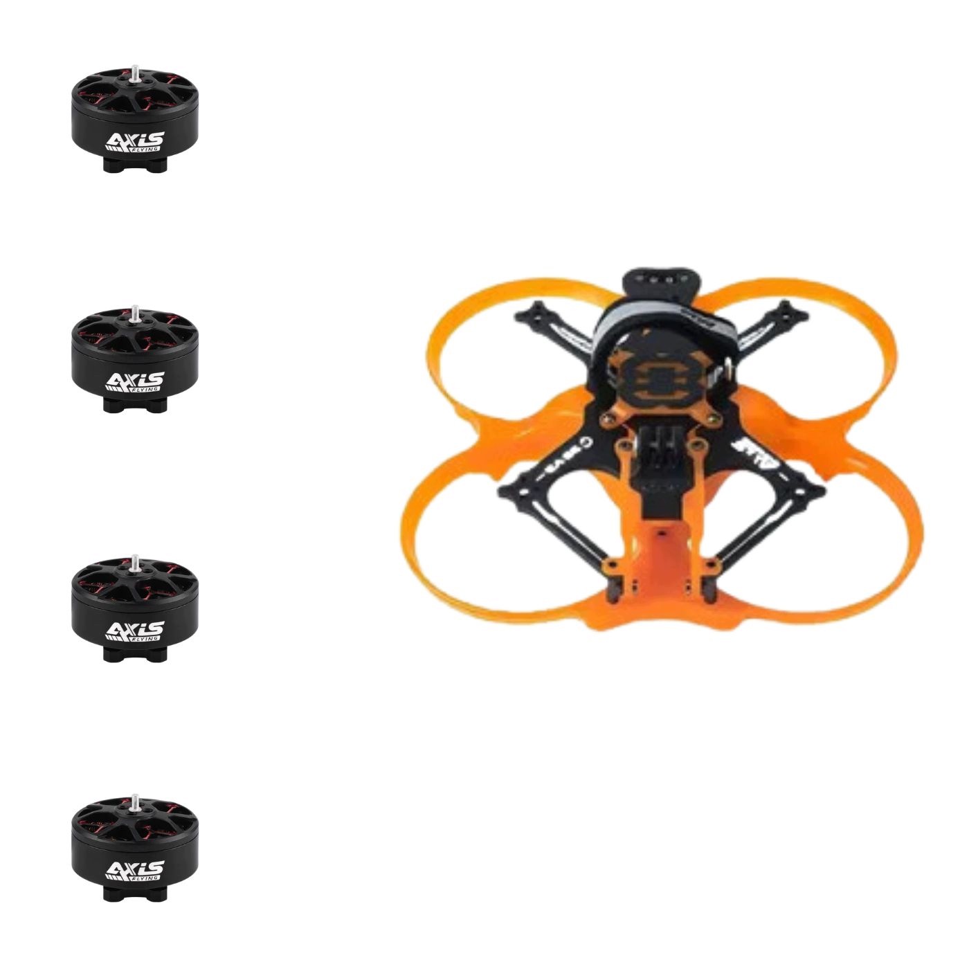 Sada cinewhoop 3.5" Axisflying C35 V3: rám 4x motor C206 1960kV