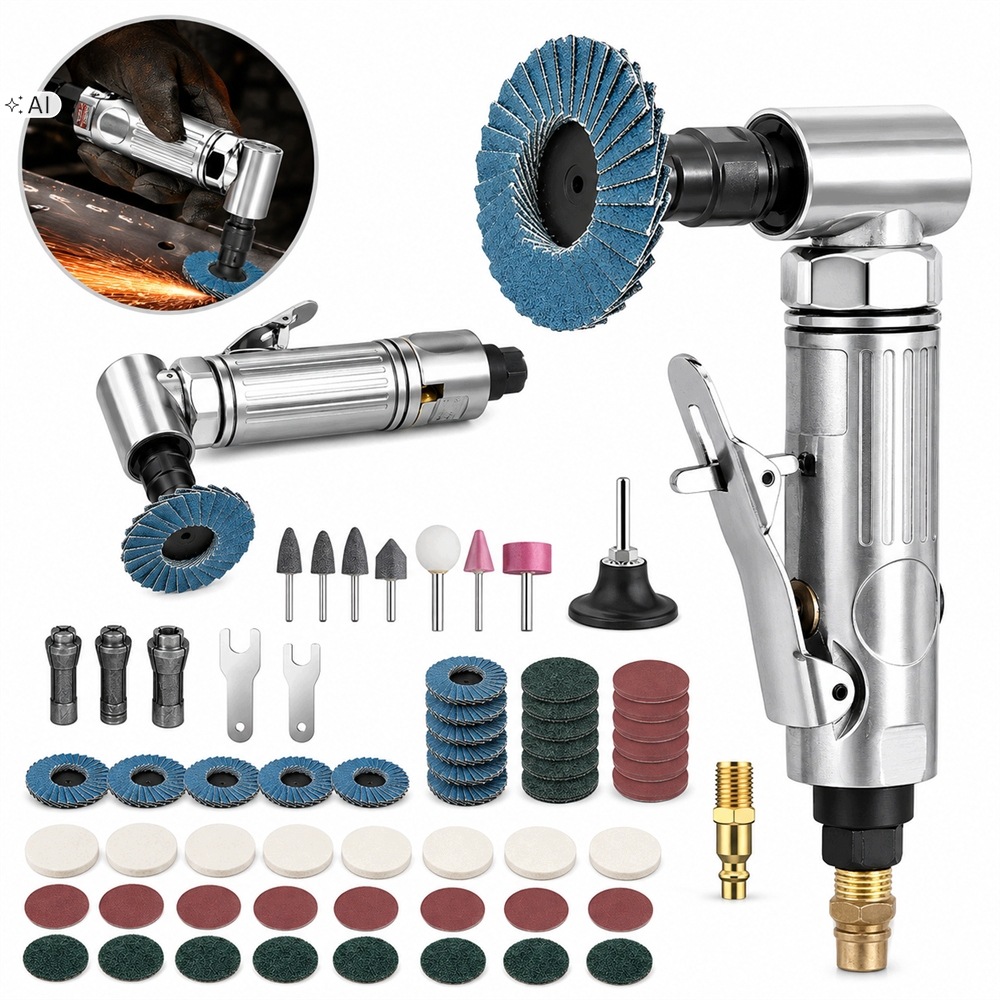 Pneumatická Bruska 90 1/4'' Úhlová Stopková 50 mm 20000RPM