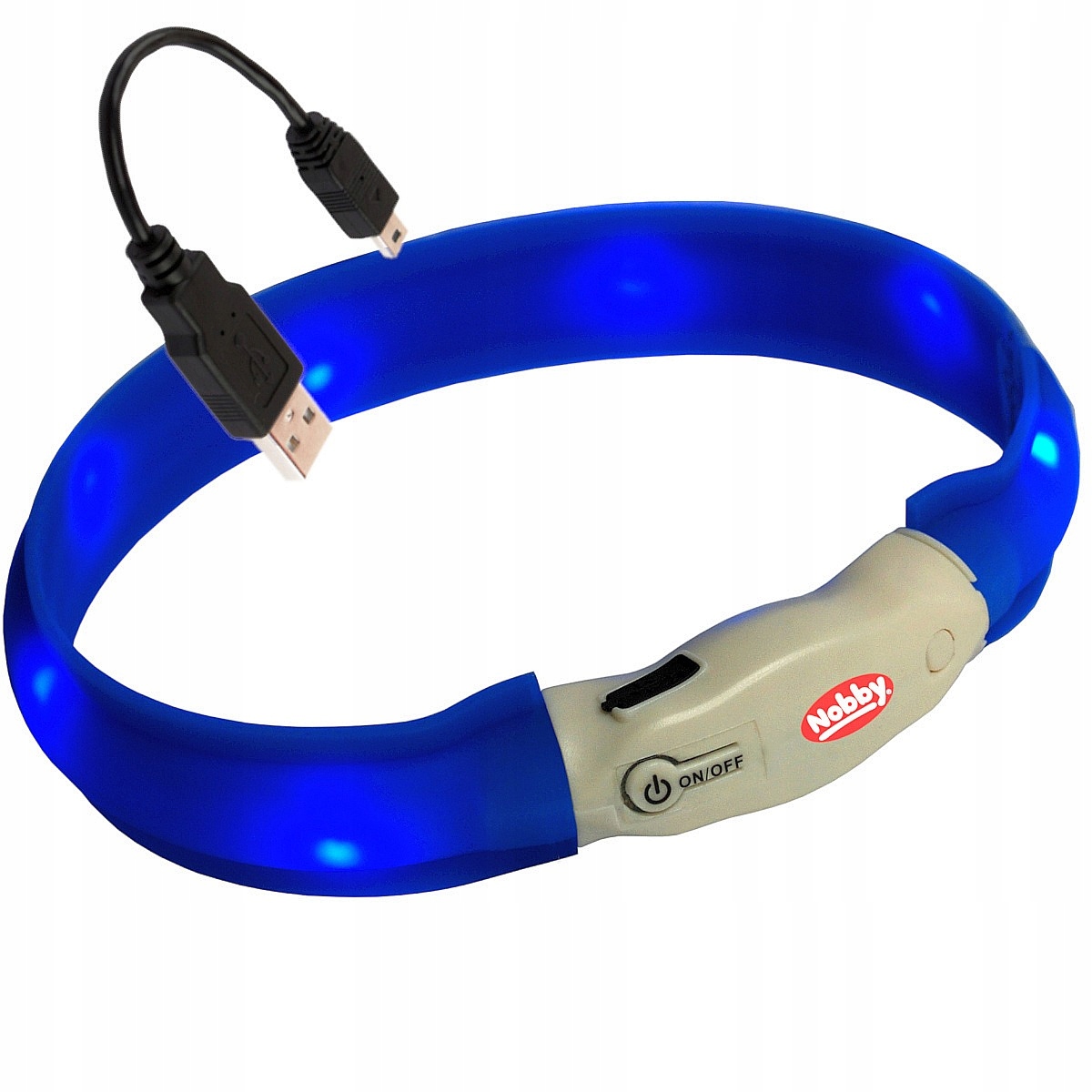 

Led Obroża 3 Tryby dla psa z akumulatorem 55cm