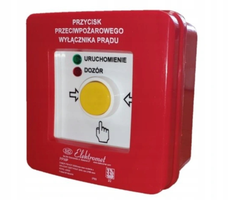 

Przycisk Przeciwpożarowy wyłącznik prądu Ppwp IP65
