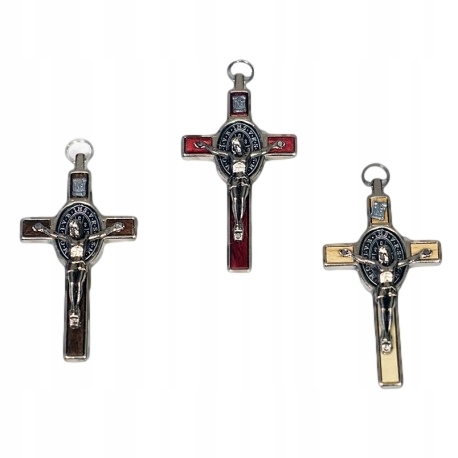 

Krzyż krzyżyk medalik Świętego Benedykta Ihs 8 cm