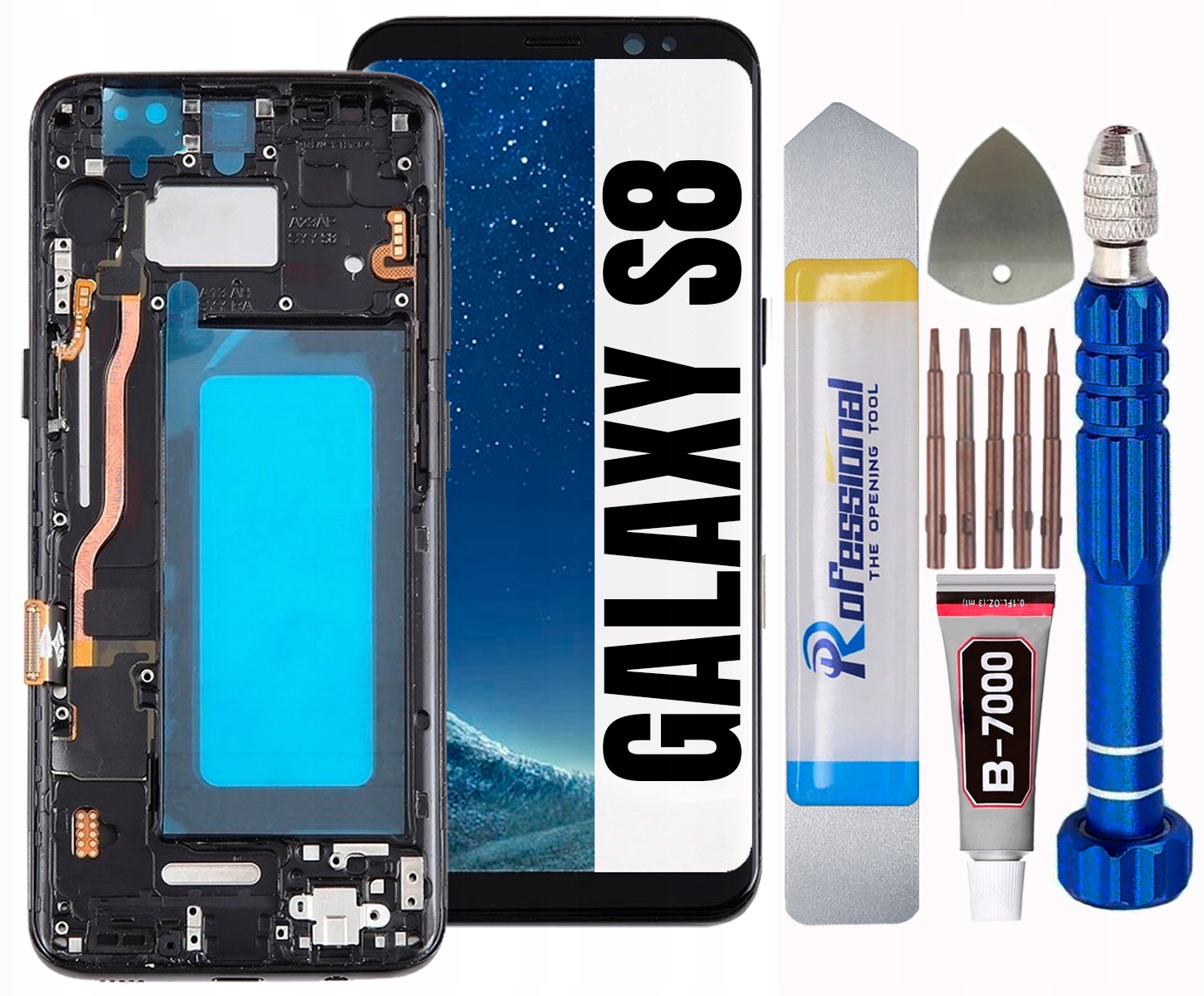 Displej Pro Samsung Galaxy S8 G950 G950F Incell LCD Displej Rámeček