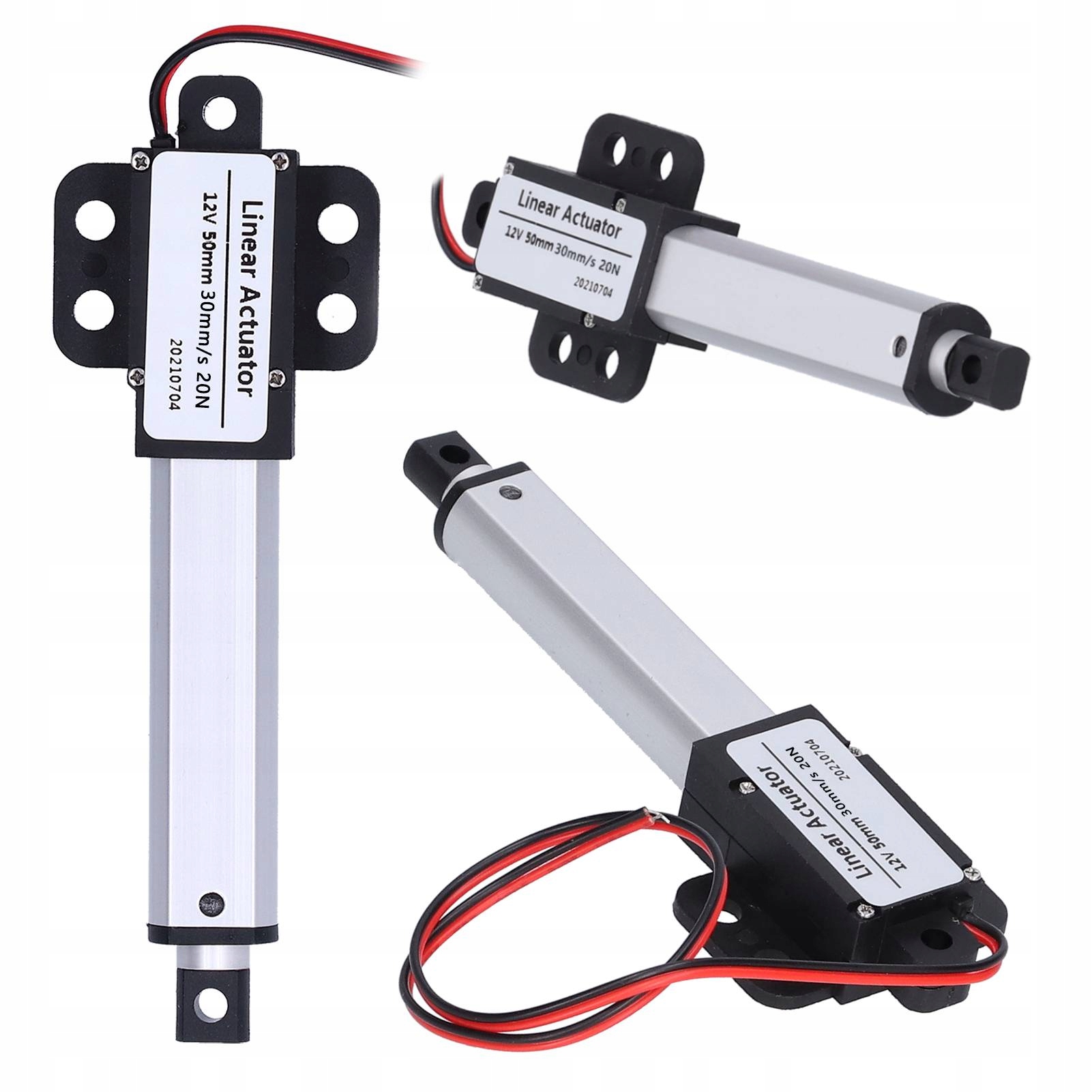 Siłownik Liniowy Elektryczny DC 12V 50mm 30mm/s 20N