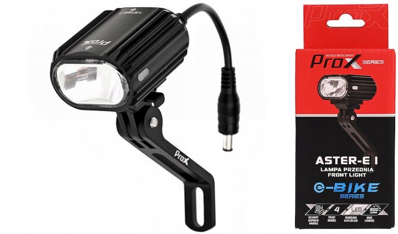 Lampa przednia Prox Aster II x Power Cree, E-bike DC 5-15V