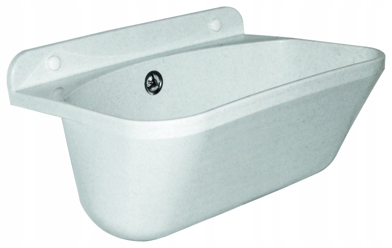 Technický dřez 460 cm bílý granit Eko