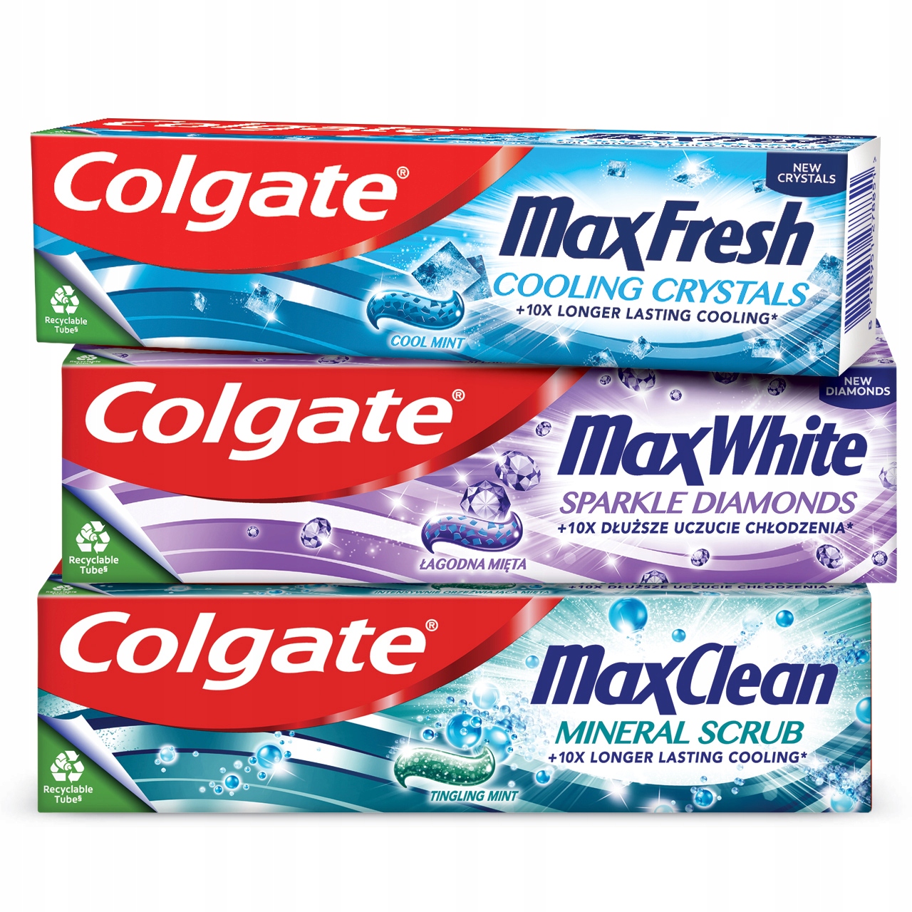 COLGATE ŚWIEŻOŚĆ NA MAXA 3x pasta do zębów ZESTAW