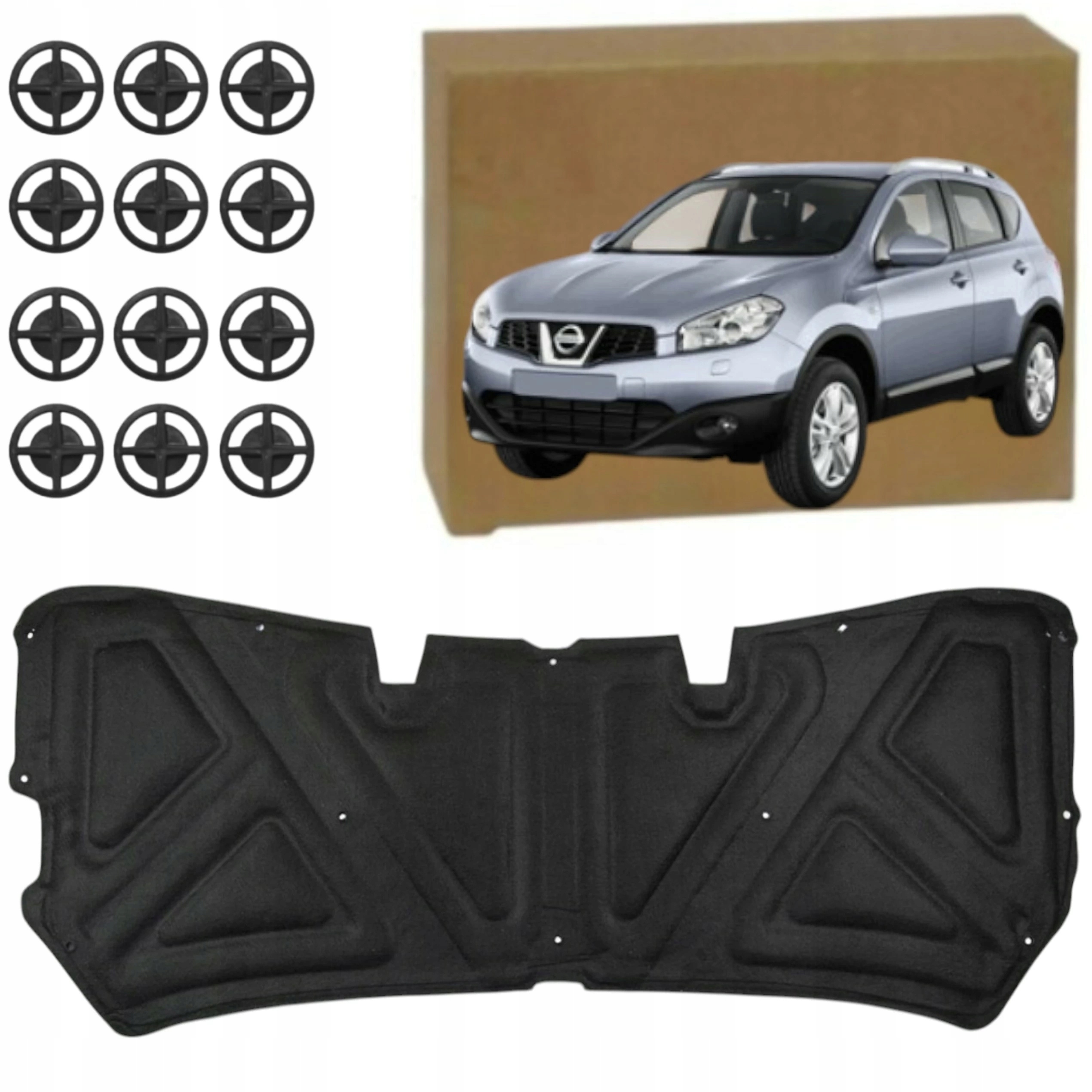 Tlumení Hluku Masky Podložka Podbití Nissan Qashqai I J10 2007-2010