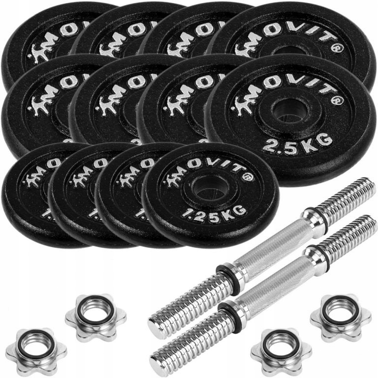 Movit Sada litinových činek, 2 x 15 kg