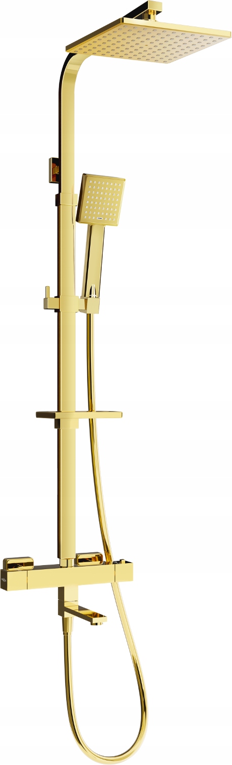Sprchová súprava Mexen CQ45 s termostatickou batériou, zlatá