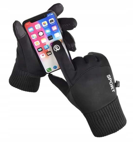 OCIEPLANE RĘKAWICZKI ZIMOWE RĘKAWICE NARCIARSKIE DOTYKOWE SPORTOWE Kod producenta G/P/9850