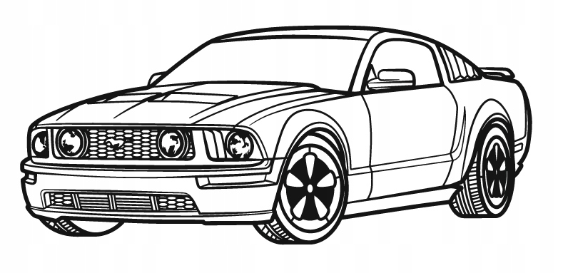 nástěnná dekorace Obraz Auto Ford Mustang Perspective 2005