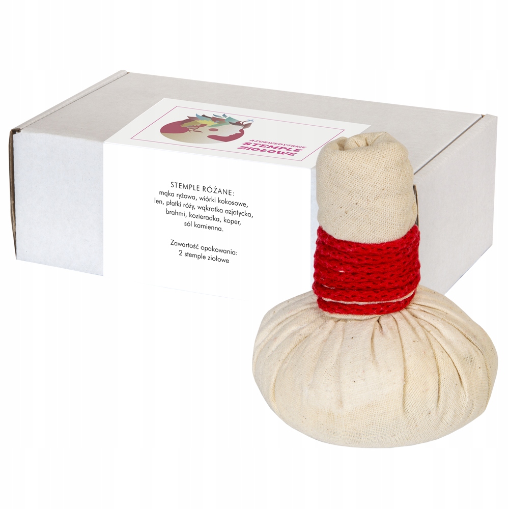 #Ajurwedyjskie stemple ziołowe różane 2 sztuki.