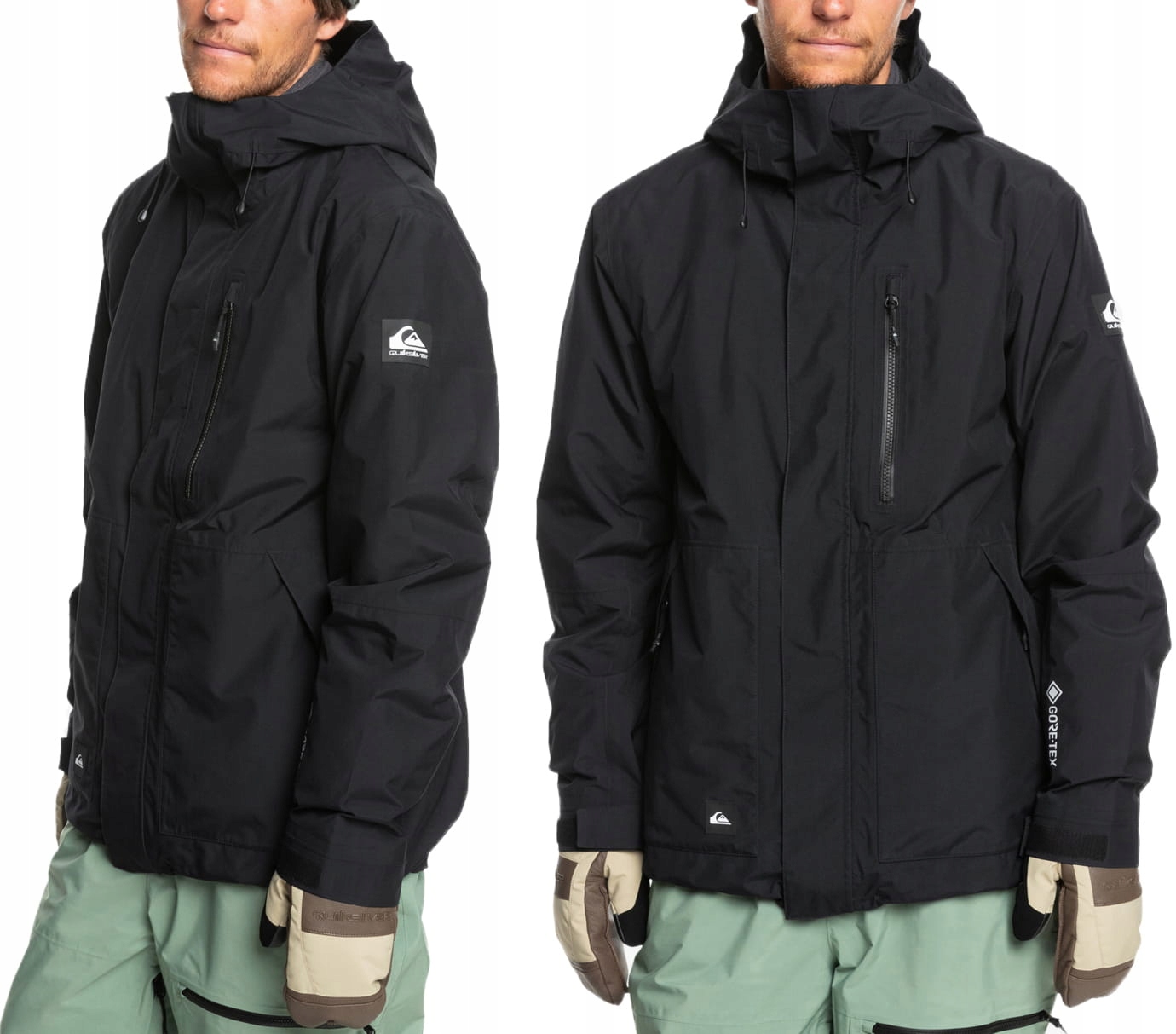 Pánská lyžařská snowboardová bunda Quiksilver Mission Gtx černá tenká S