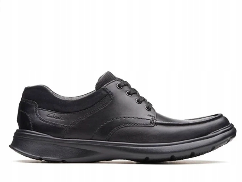 Clarks Pánské polobotky Cotrell Edge Kožené velikost 41 Černá, Kůže