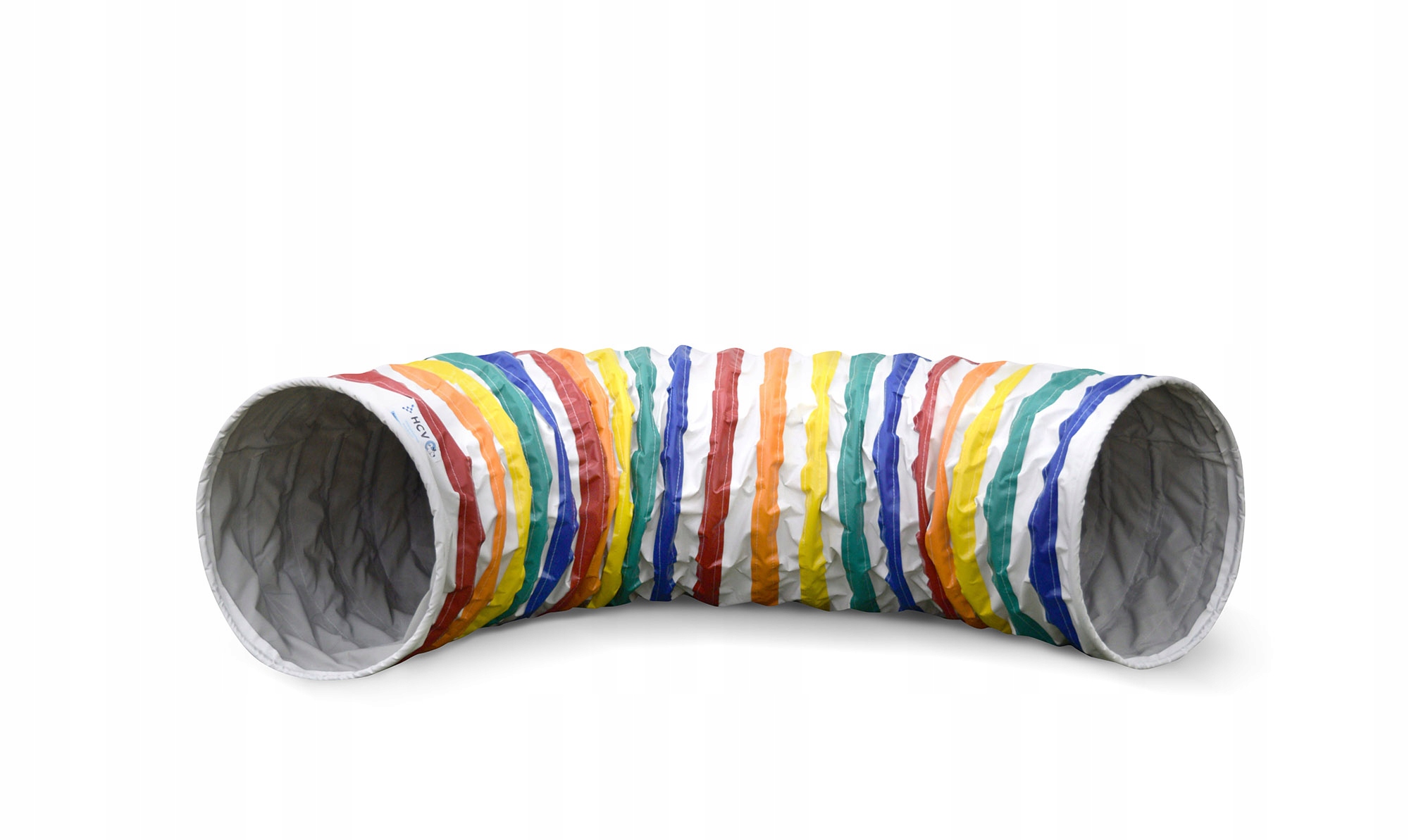 Levně Anti-Slip Jenny Agility Tunel 3 metry Bílý s duhovými pruhy
