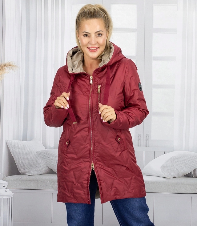 Jarní prošívaný kabátek před kolena Agrafka S