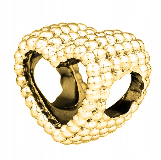 Zlatý přívěsek Duté Srdce stříbro 925