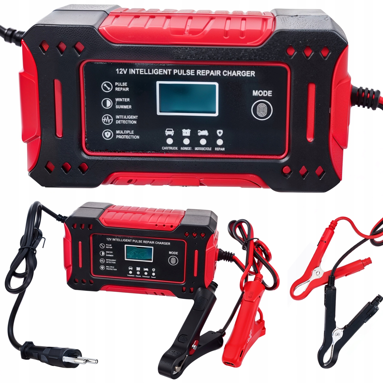 Prostownik akumulatorowy Ondragon 12V 6A mikroprocesorowy