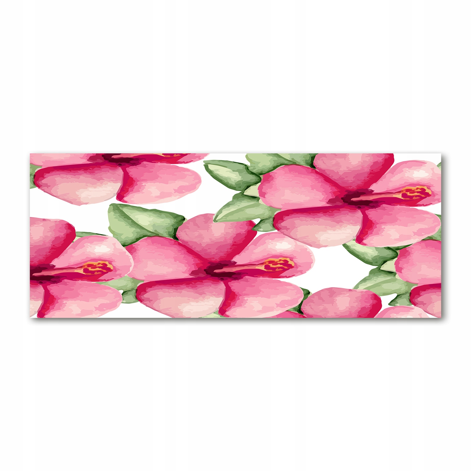 

Foto obraz szkło akryl Tropikalne kwiaty 125x50 cm