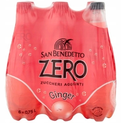 San Benedetto Zero Ginger italský sycený nápoj 750 ml x 6 Ks