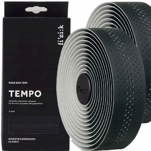 Fizik owijka Tempo Microtex Bondcush Classic 3.0 mm czarna oryginalna Box