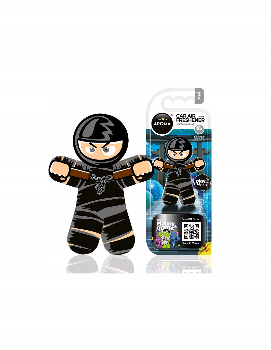 

Zapach samochodowy Aroma Car Manny Ninja Silver