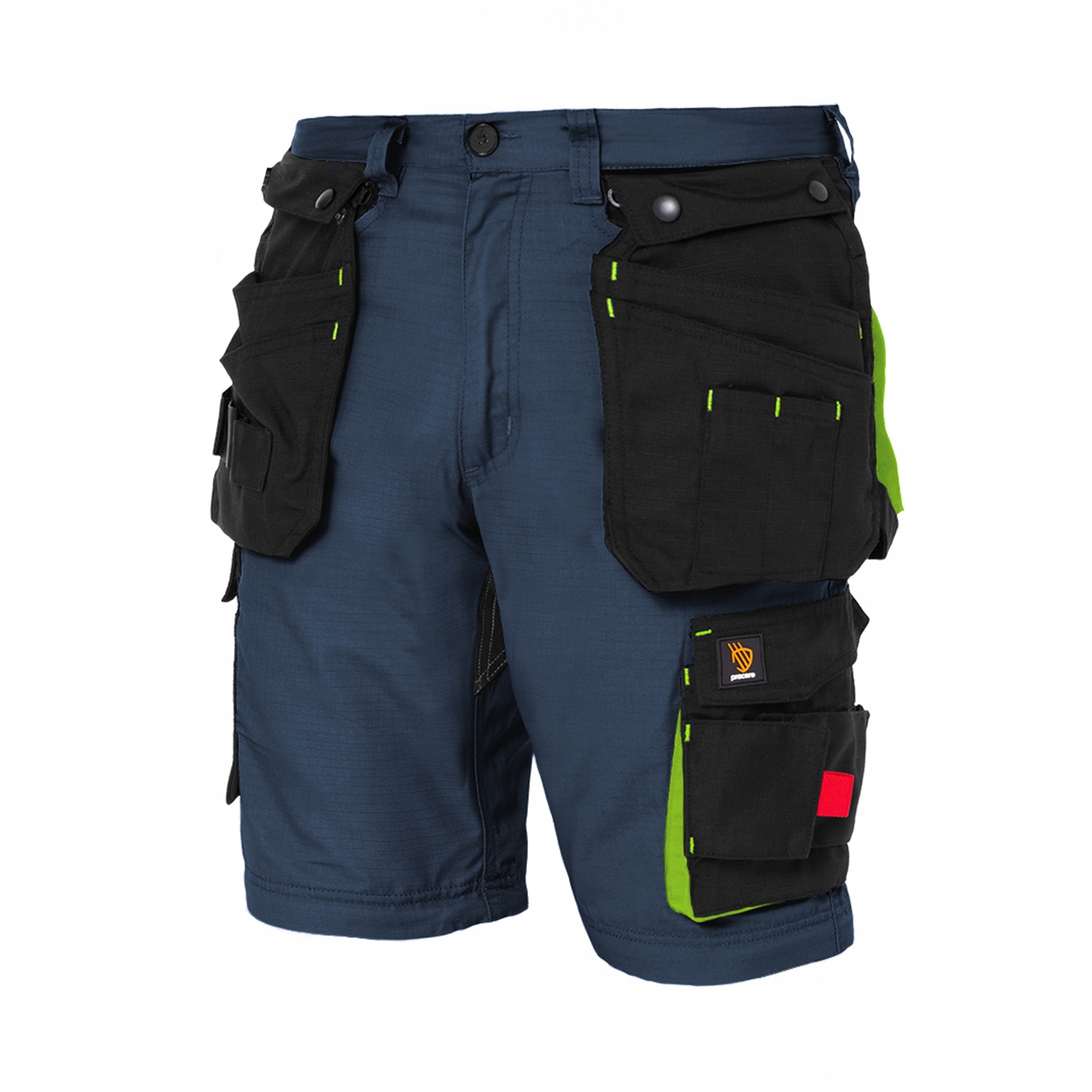 SPODNIE LUB SPODENKI MĘSKIE WZMOCNIENIA RIP-STOP ODPINANE KIESZENIE 54 Model ZEUS NAVY