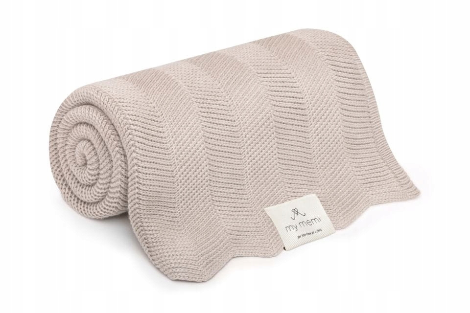 

Bambusowy Kocyk Jodełka Light Beige 80X100 My Memi