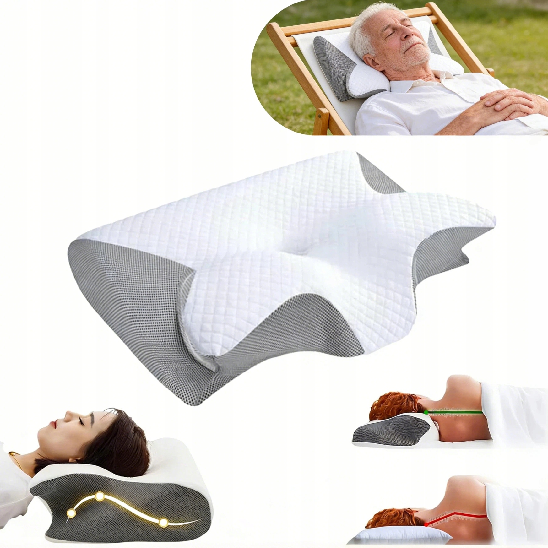 Ortopedický Polštář Na Spaní – Ergonomický, Při Bolestech Krku A Zad