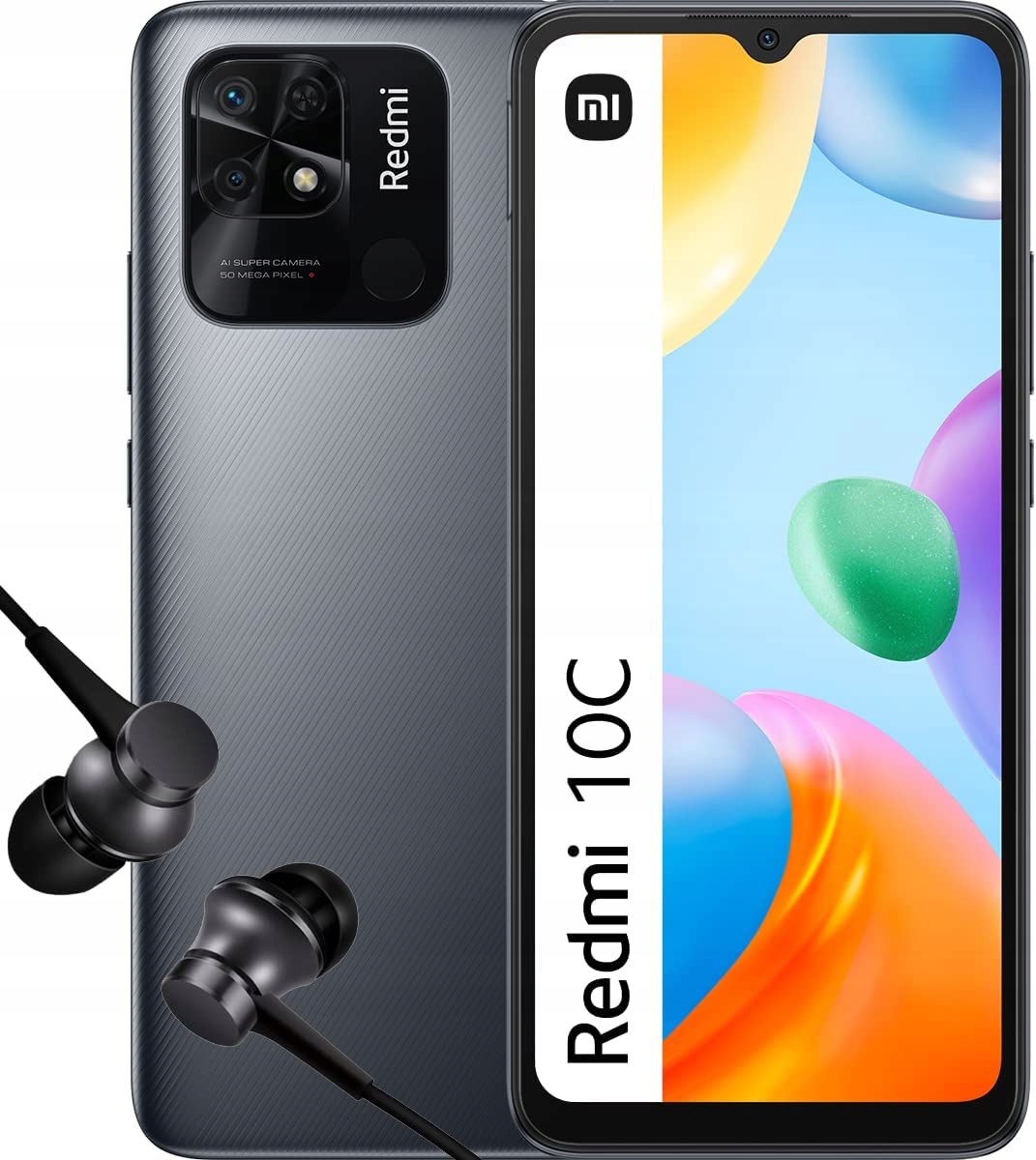 

Xiaomi Redmi 10C 4/64 Gb Graphite Gray Słuchawki