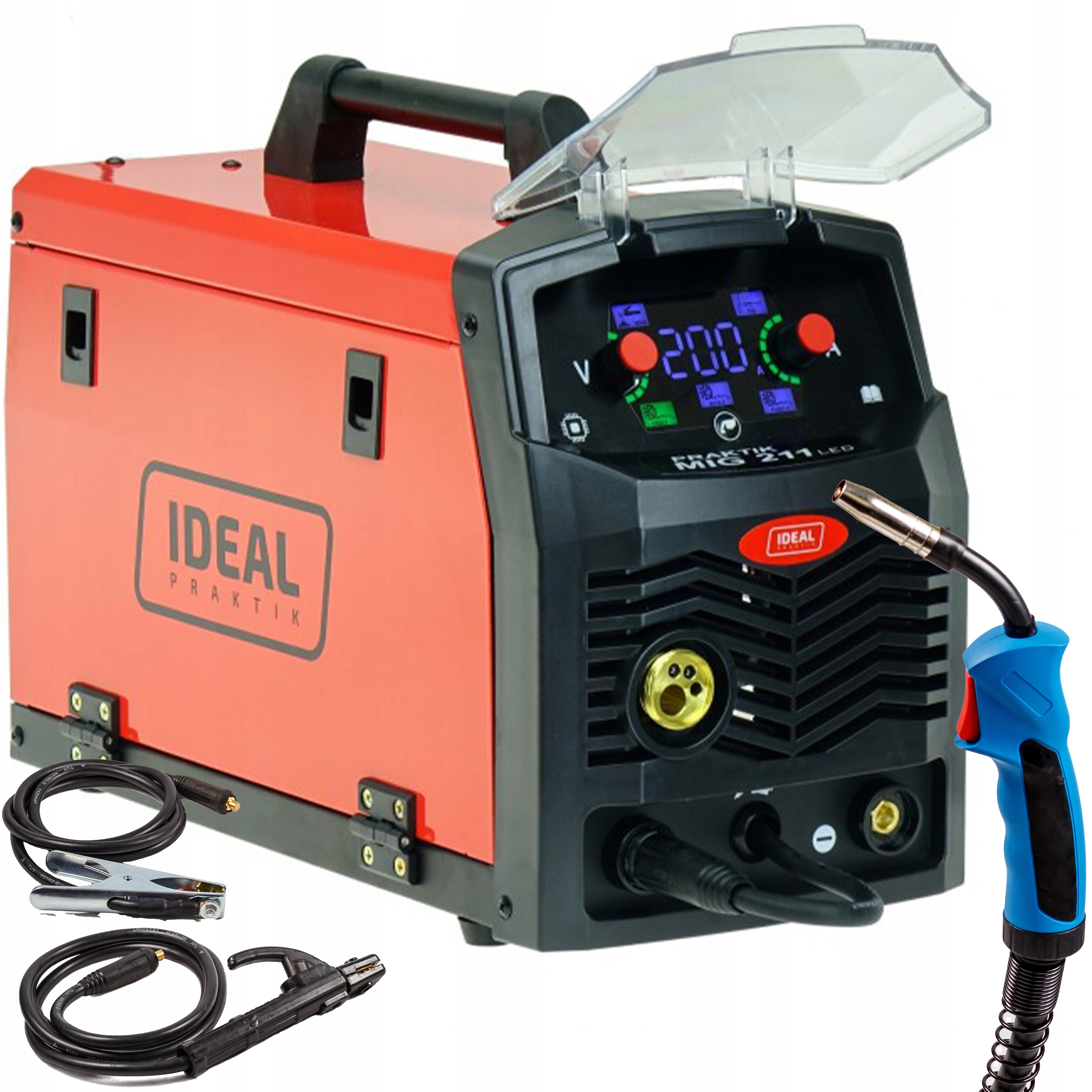 Svařovací stroj Migomat Mig Mma Tig Praktik 211 Synergie Led Ideal