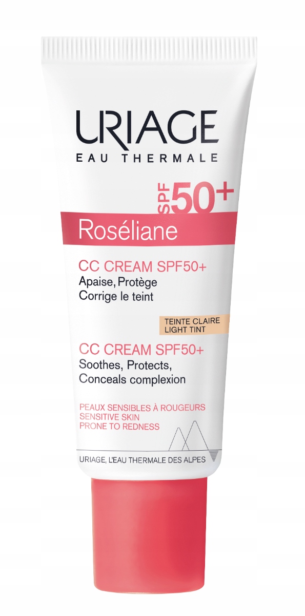 Uriage, Roseliane Krem CC Spf 50+, Light Tint, 40 ml