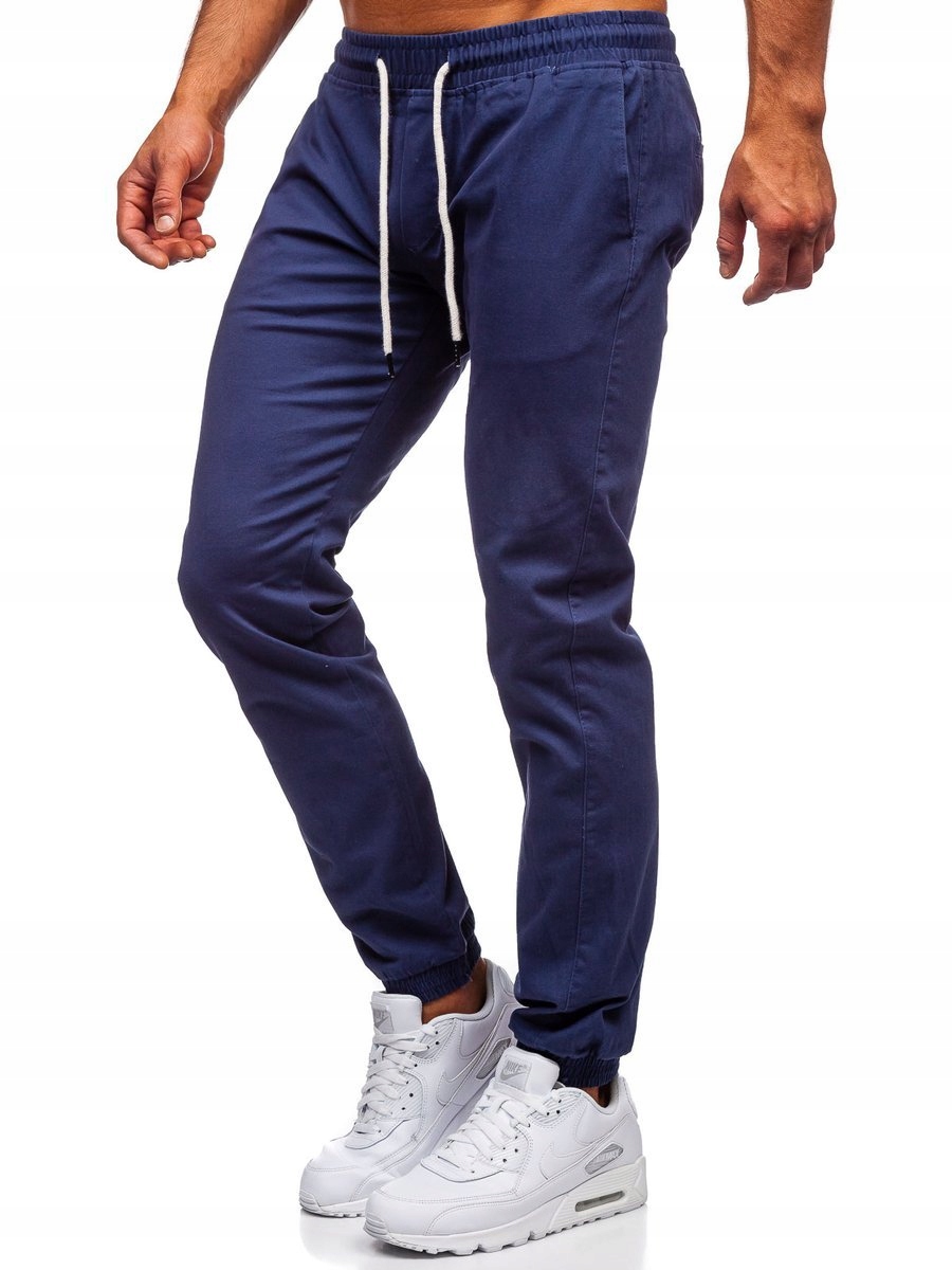 

Spodnie Joggery Męskie Niebieskie 1145 Denley_s