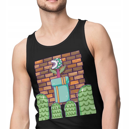 TANK TOP ŚMIESZNE MARIO WORLD Marka inna