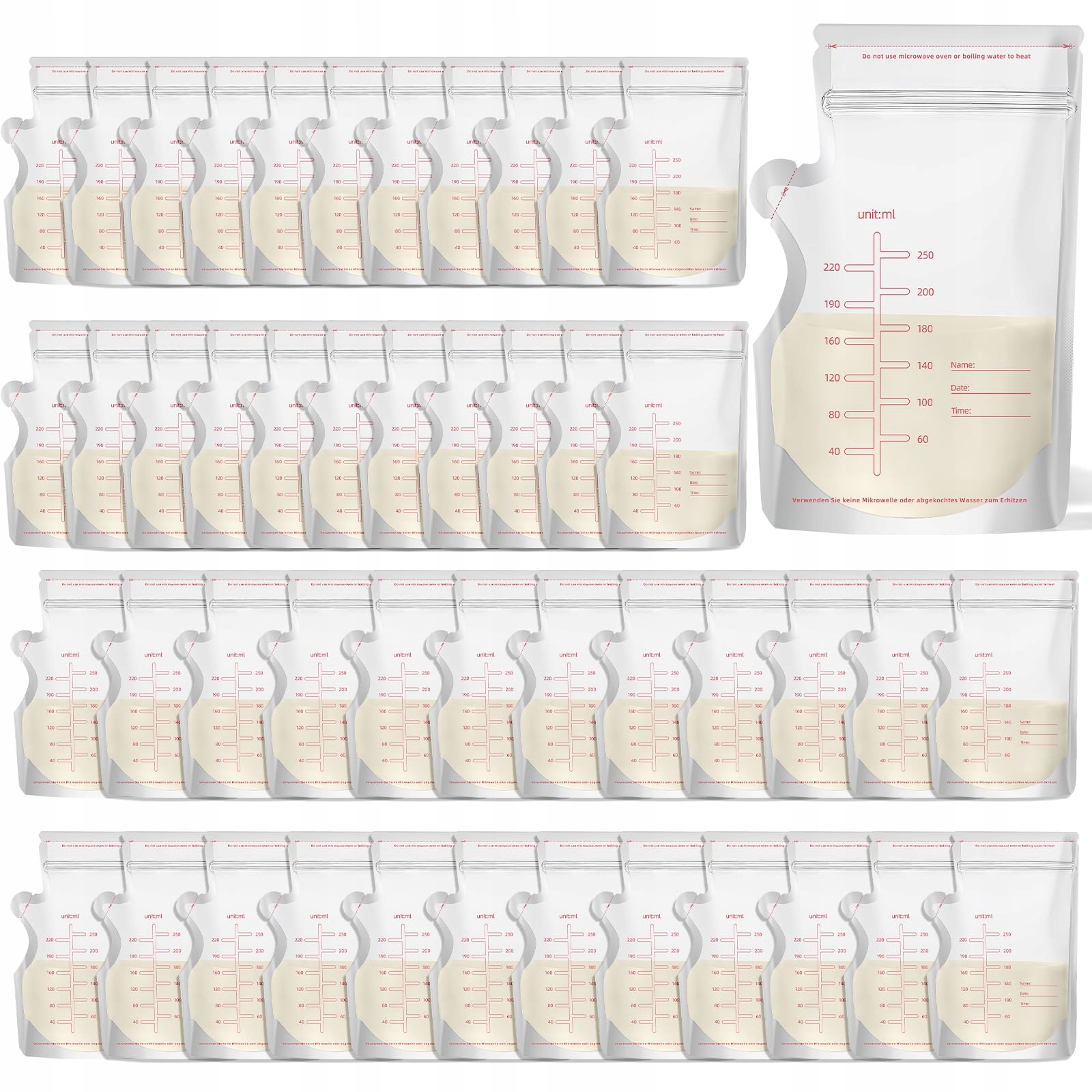 elzle anyatejtároló zsák 250ml 55db