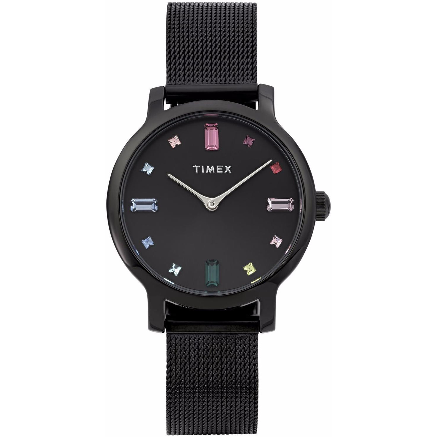 Dámské hodinky Timex TW2Y26500 Zirkony černé