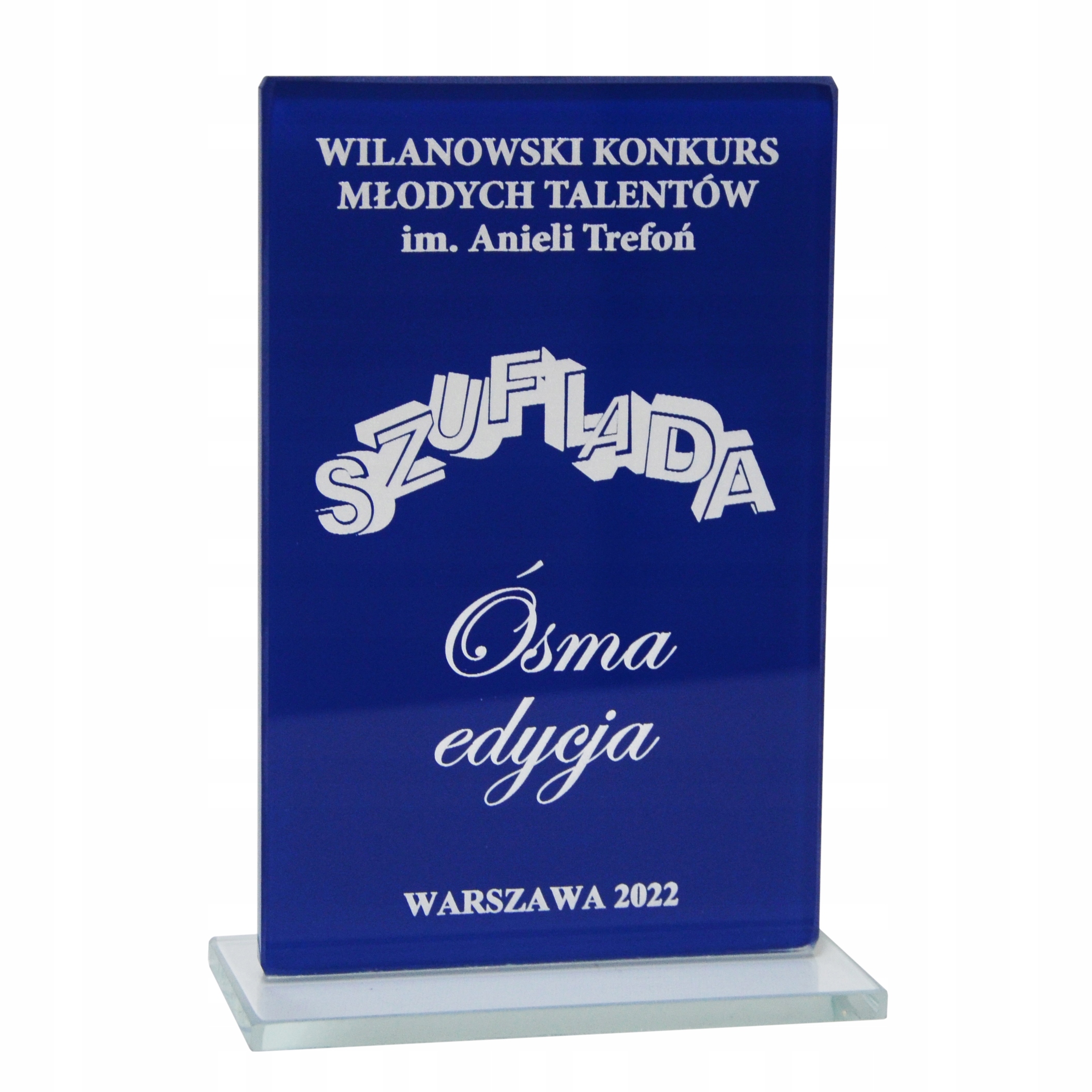 

Statuetka szklana podziękowanie,zakończenie roku!!