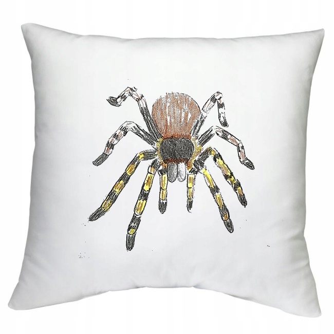 PODUSZKA pająk pająki ptasznik tarantula wzory Szerokość produktu 40 cm